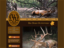 Tablet Screenshot of bighornoutfittersllc.com